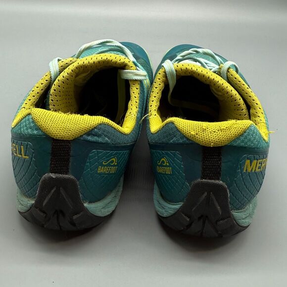 Merrell Glove 4 Women's 9 Green Trail Running Sneakers Lace-Up Low Top Round Toe - Picture 5 of 10